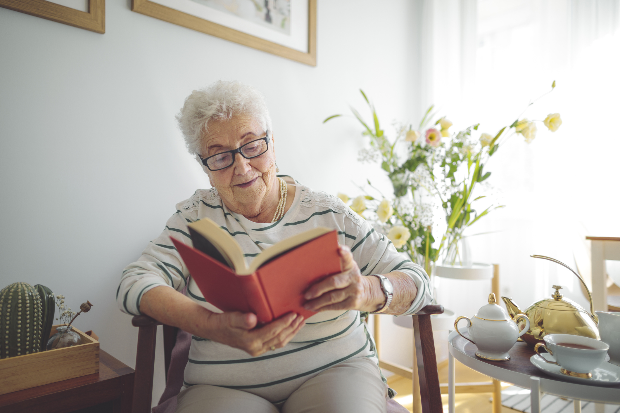 Senior woman at home